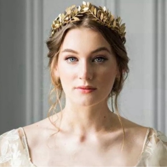Greek Roman Gold Leaf Tree Branch Crown Baroque Headpiece Wedding Headband ✨🔥🔥 - Picture 3 of 4